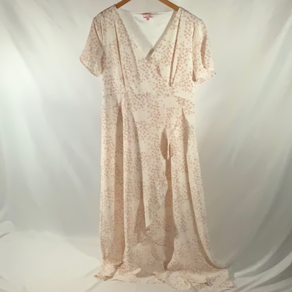 Pink Lily Short Sleeve Maxi Dress: